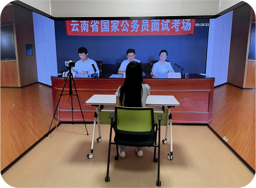 互动式裸眼3D模拟面试间
